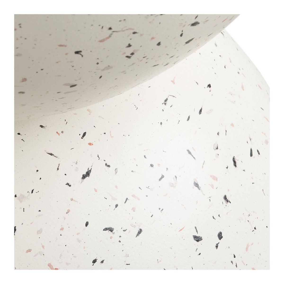 Bijzettafel fiberclay terrazzo-look ø40x45 cm
