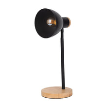 Bureaulamp Marie metaal hout zwart 36,5 cm