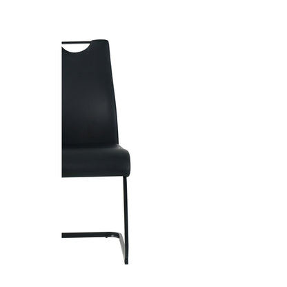 Stoelenset 2 stuks sledeframe kunstleer