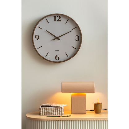 Wandklok 51 cm grijs kunststof