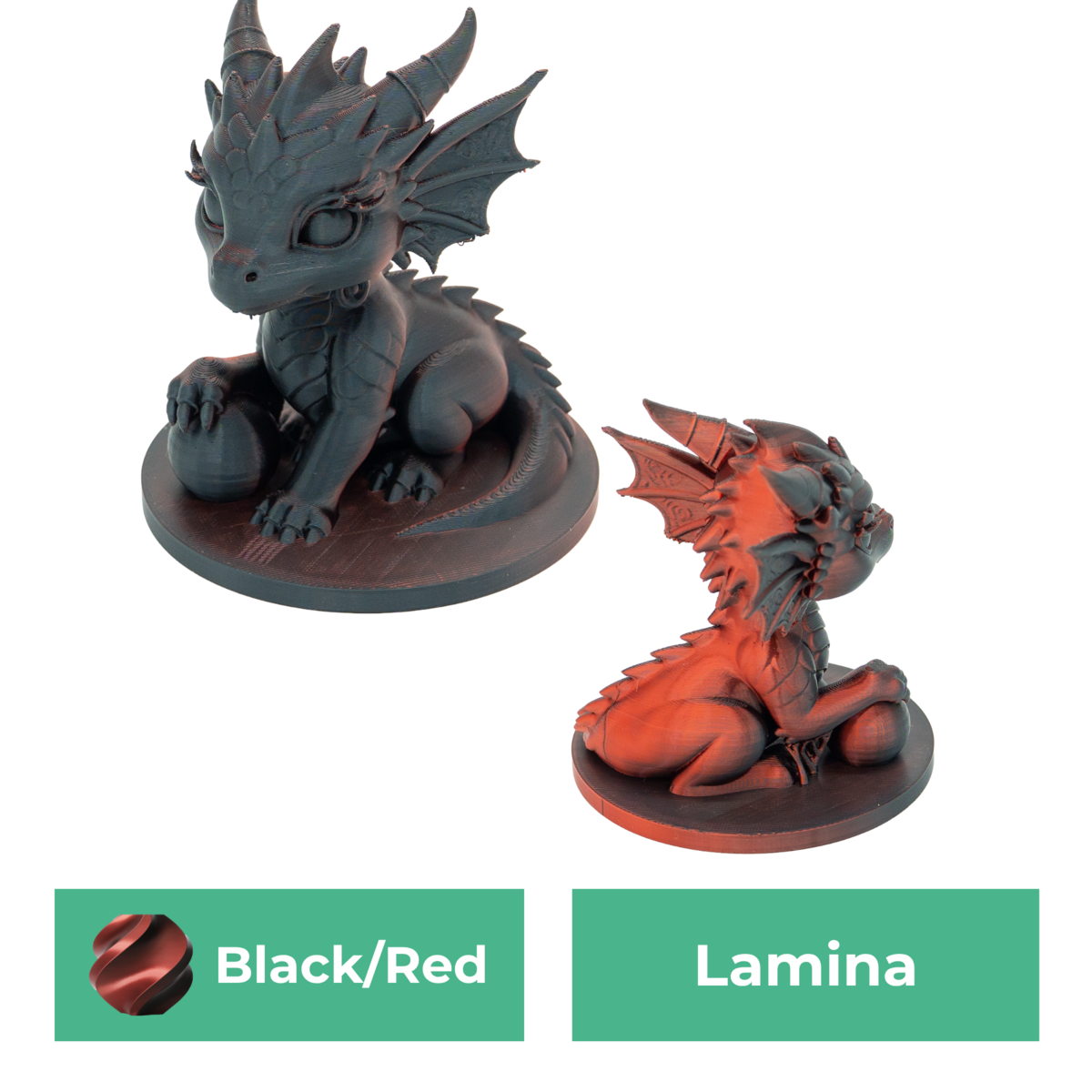 Draak meisje beeld 10 cm zwart