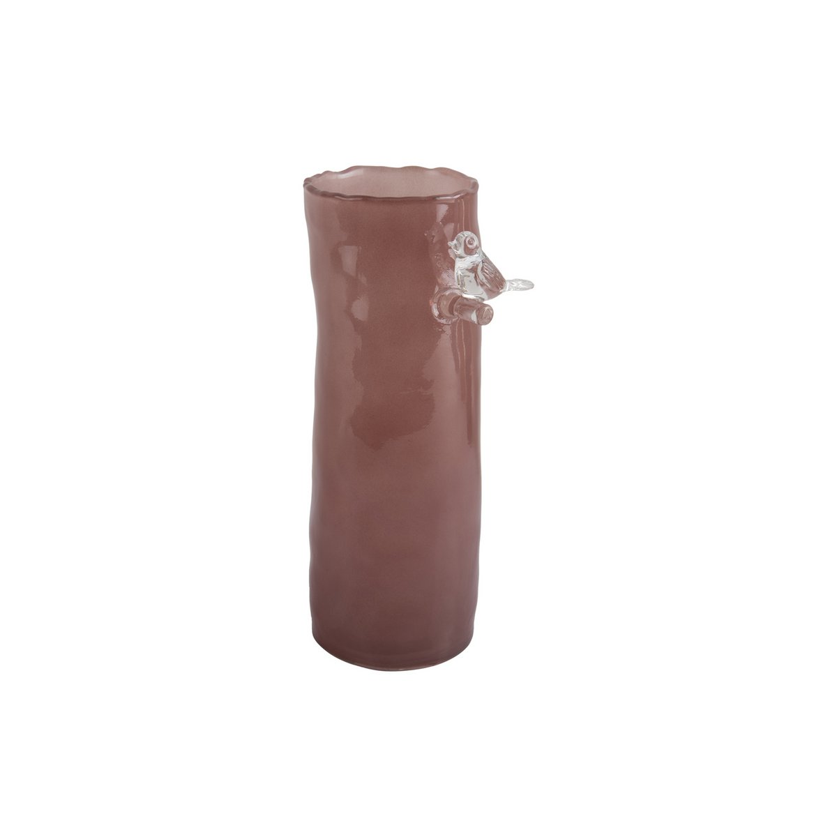 Vaas roze glas 27x10 cm