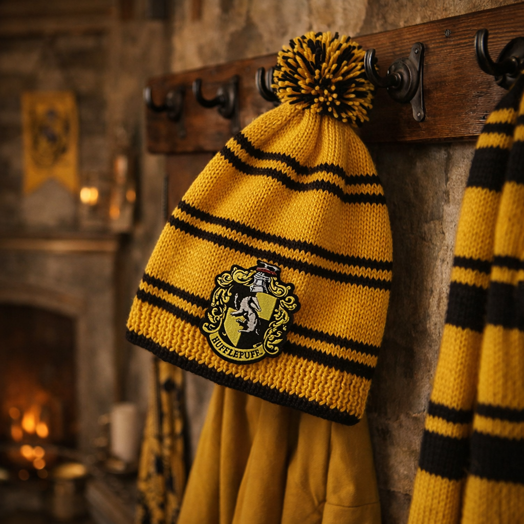 Harry Potter - Bobble Hat Knitting Kit - Hufflepuff
