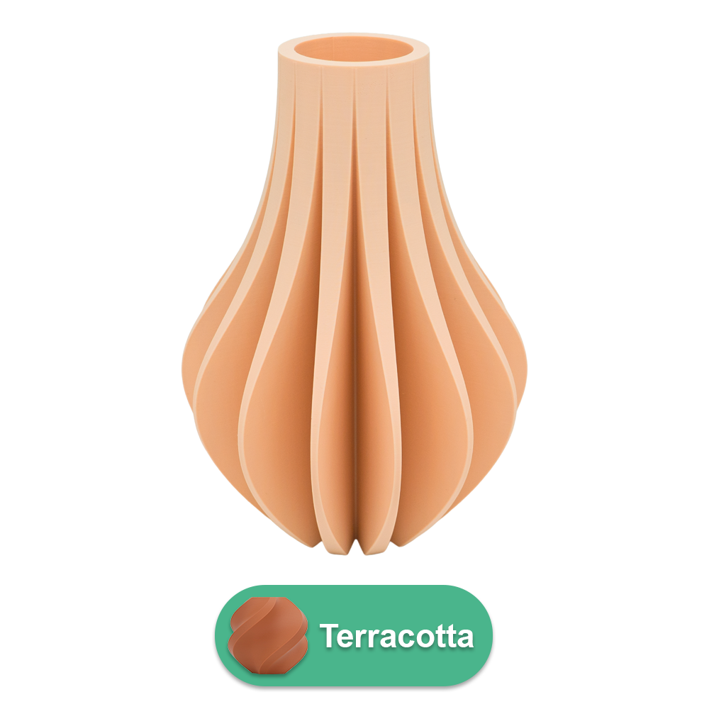 Aventa 3D vaas - 3D geprinte vaas - Duurzaam PLA - Geschikt voor kunstbloemen