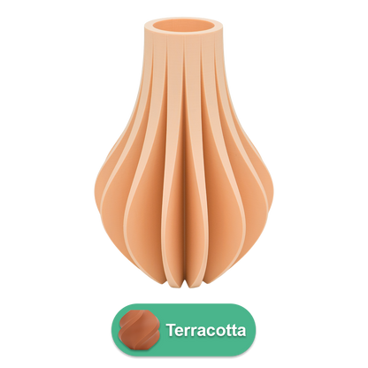 Aventa 3D vaas - 3D geprinte vaas - Duurzaam PLA - Geschikt voor kunstbloemen