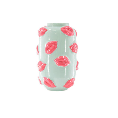Vaas keramiek mint roze 17x17x27 cm