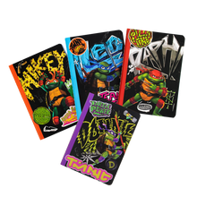 TMNT notitieboekjes 4x A6 40 pagina's gelinieerd