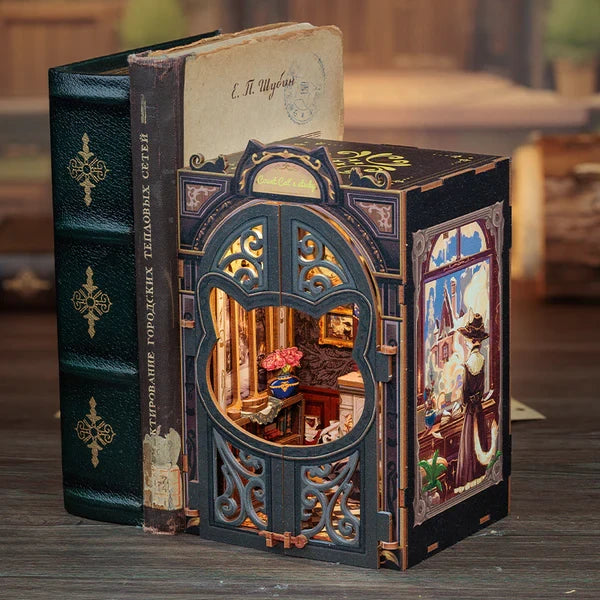 Cutebee, 3D Booknook, Count Cat's Study, SD03B, 11,8x10x17cm