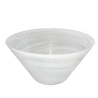 White conical bowl 33x33x6.5 cm