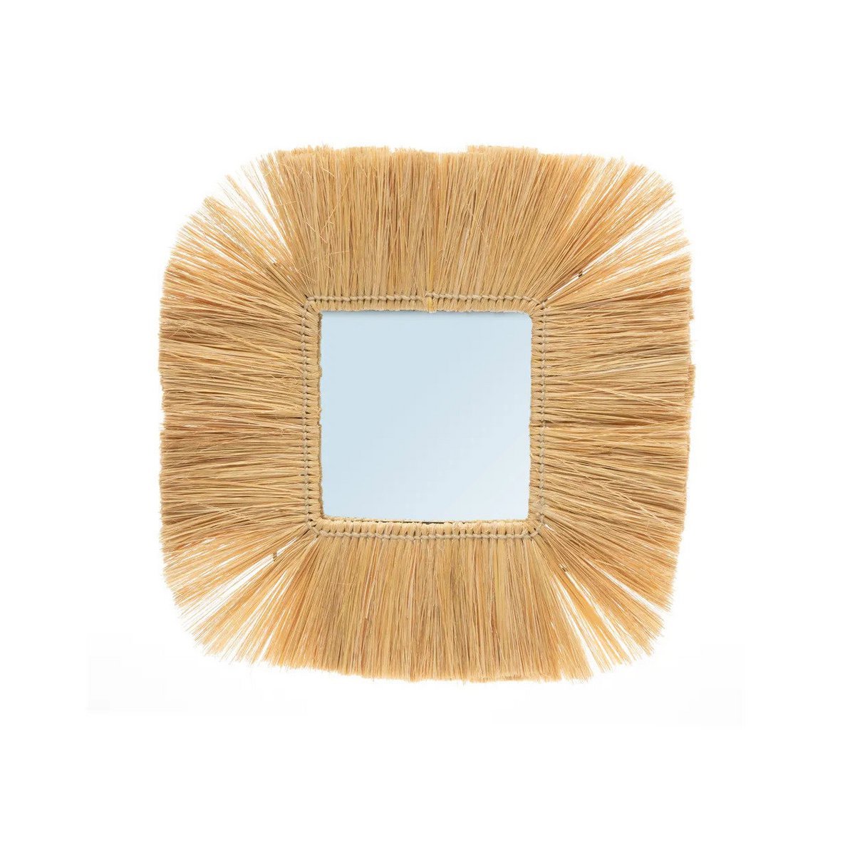 Spiegel 30x30 cm grasrand naturel