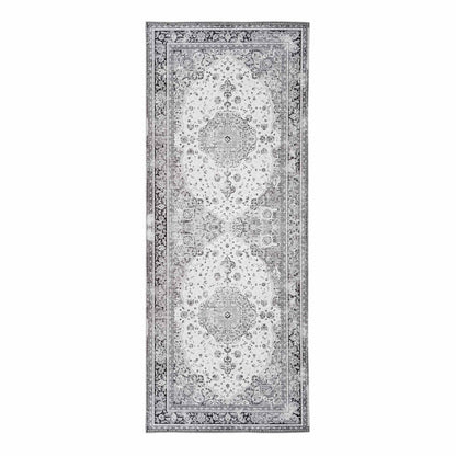 Havana Gangloper - Chenille Polyester, Zwart/Wit - 80x200 cm