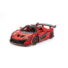 Eco Wood Art DIY 3D Mechanical Model Racing Car Red Black