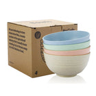 Kommen set van 4 bio-based tarwegras 12x6x5 cm