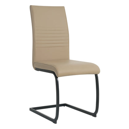 Stoelenset 2 stuks kunstleer sledeframe