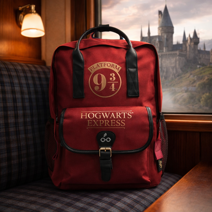 Harry Potter rugzak 36x28x15 cm bordeauxrood
