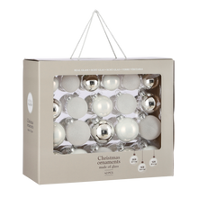 Kerstballen Set - 42 Stuks - Ø7 cm - Glas - Wit
