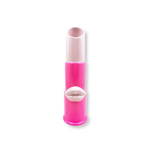 Vaas keramiek lippenstift licht neon roze 11x10x35 cm