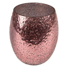 Tealight holder Ø 10x10 cm Pink Glass Tealight holder