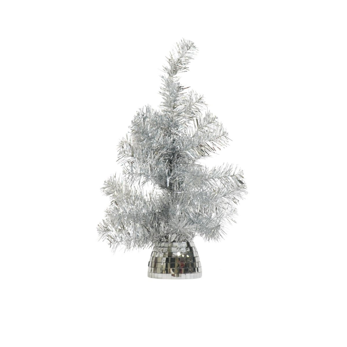 Kerstboom 50 cm zilver LED