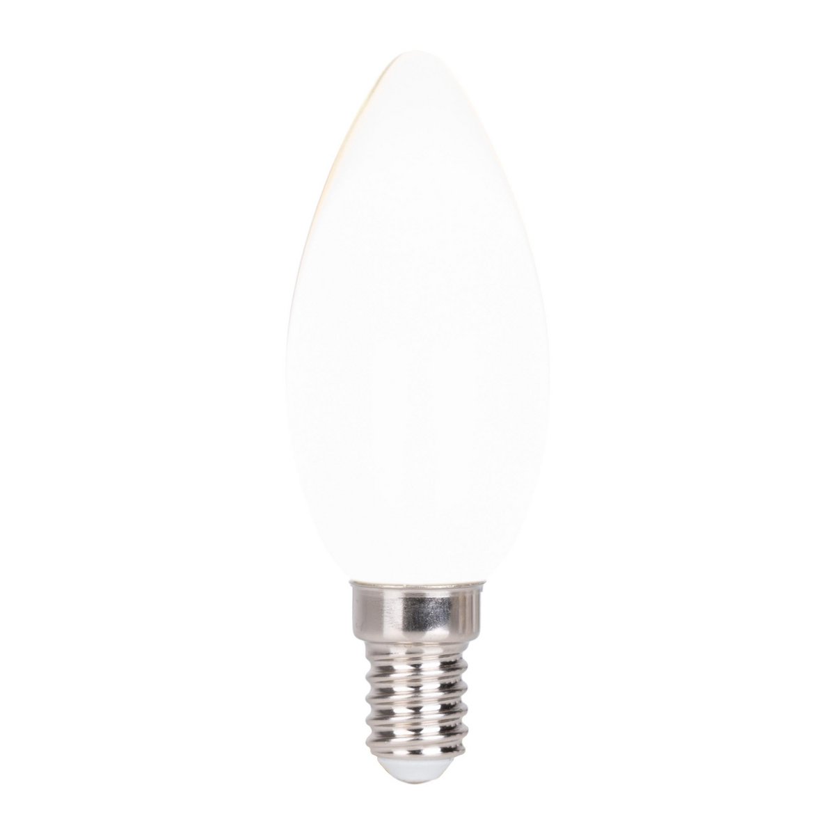 LED kaarslamp E14 4W 6 stuks melkachtig glas