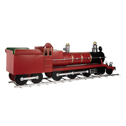 Decoratie Beeld Trein 86x18x27 cm Rood Metaal