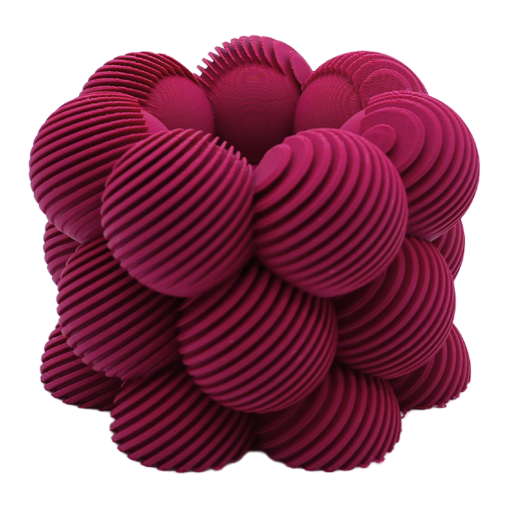 LED Tealight Holder Bubble Slanted Striped - 3D Printed - Sustainable PLA - Suitable for LED Tealights