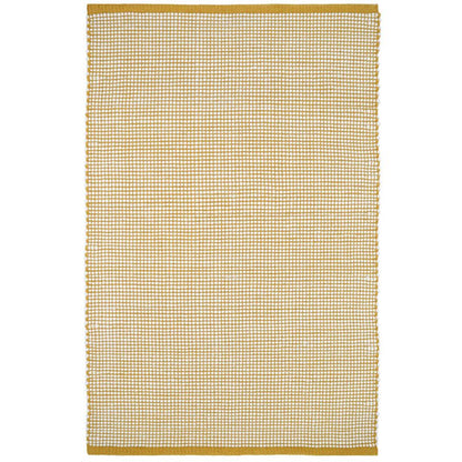 Vloerkleed wol 110x170 cm geel