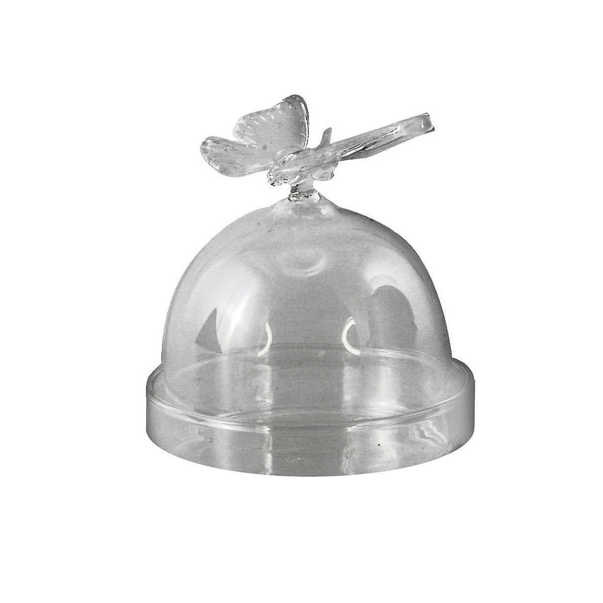 Snoepschaal glas transparant rond 5.5x5.5x6.5 cm