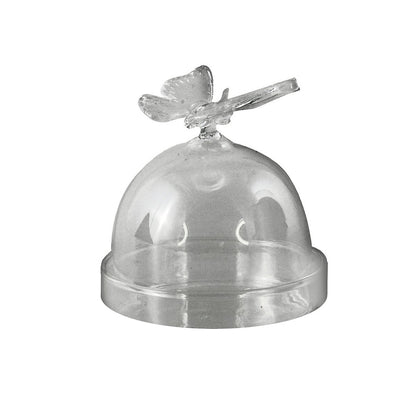 Snoepschaal glas transparant rond 5.5x5.5x6.5 cm