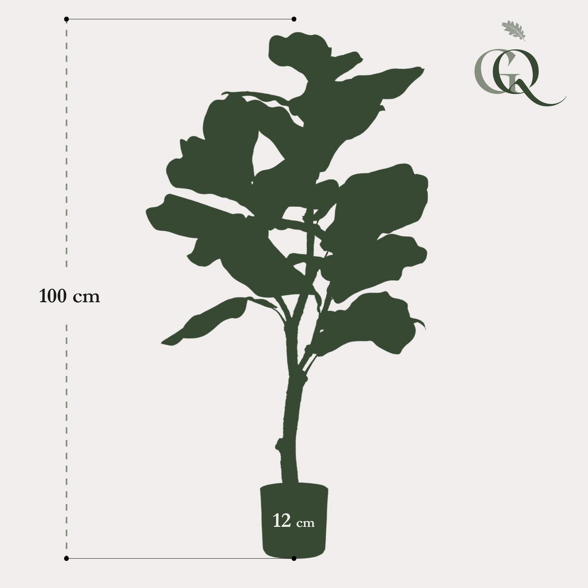 Kunstplant Ficus Lyrata 90 cm