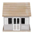 Egg Box House 20x14x18 cm Grey Brown Wood Egg Holder