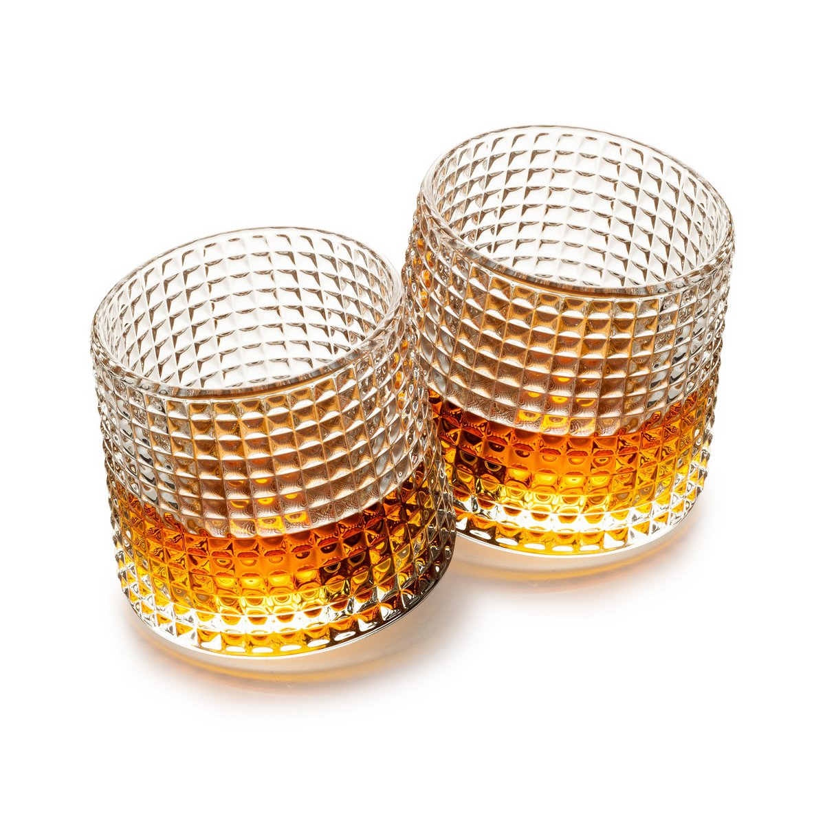 Whiskyglazen set van 2 borosilicaat glas