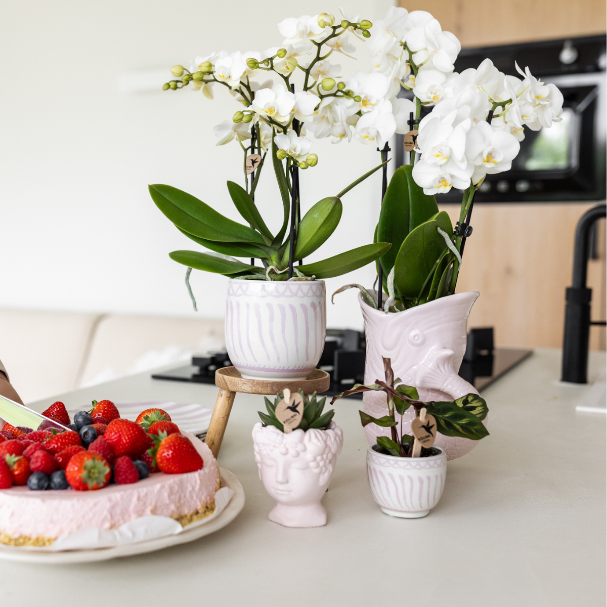 Sierpot keramiek roze Ø9 cm