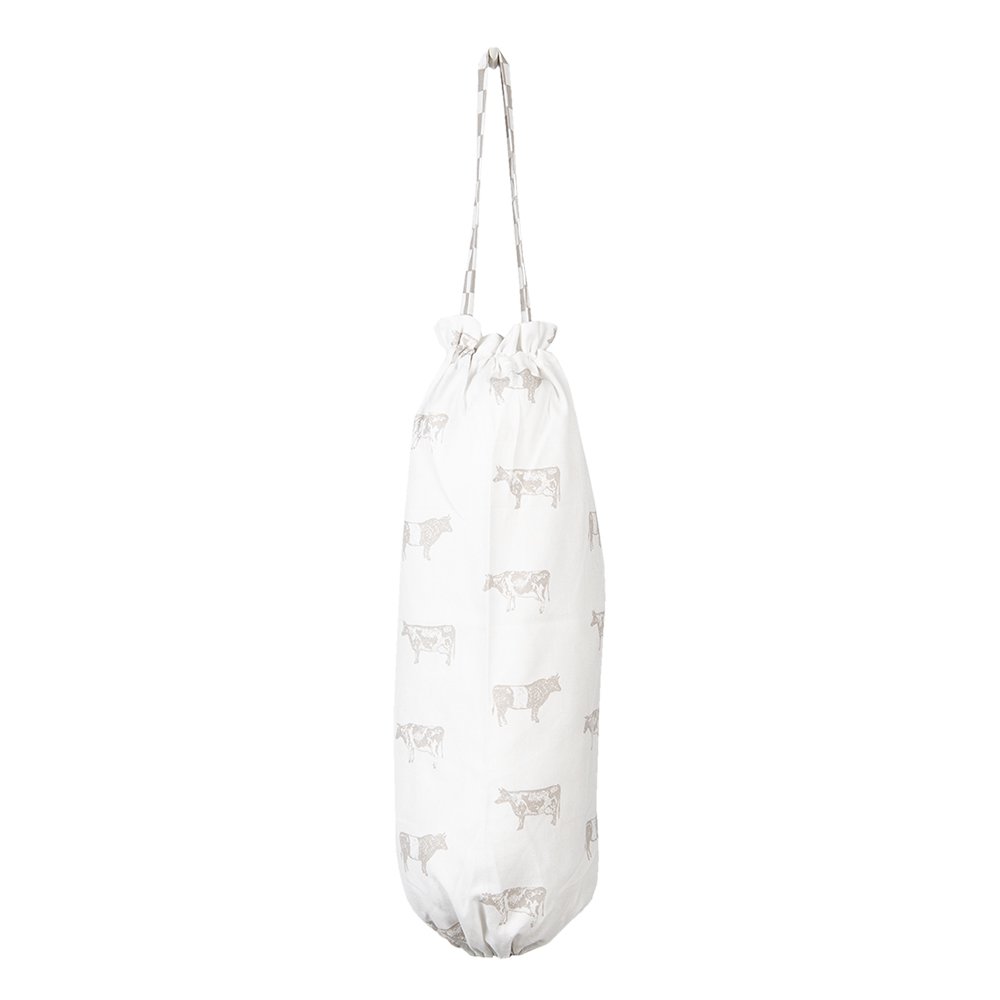 Tassenopberger 23x48 cm katoen beige wit