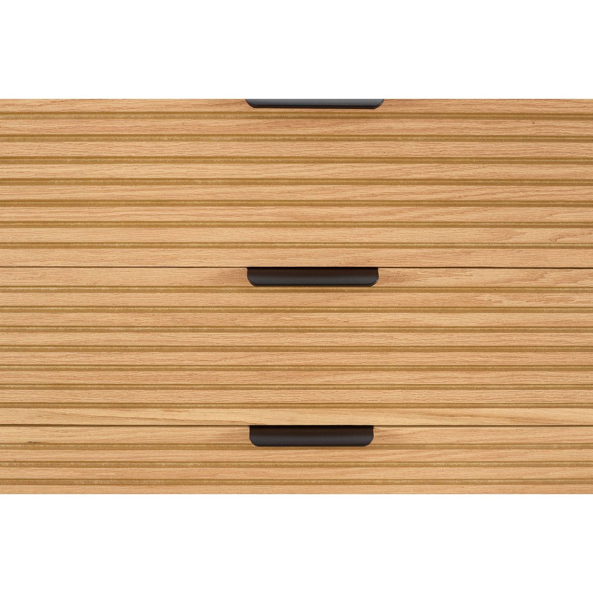 Ladekast 80x113x40 cm eikenfineer metaal zwart