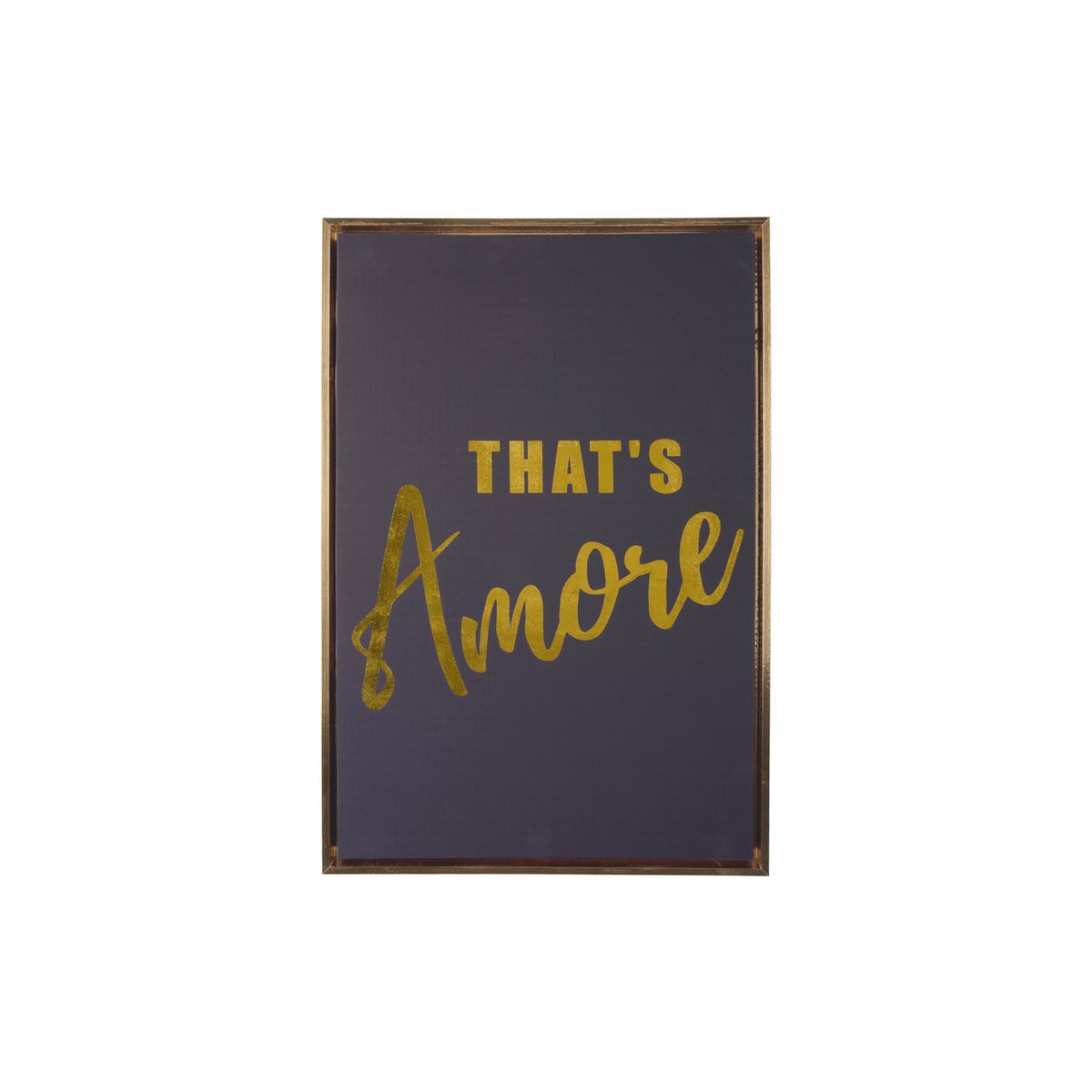 Muurkunst That's Amore 40x60 cm zwart goudfolie
