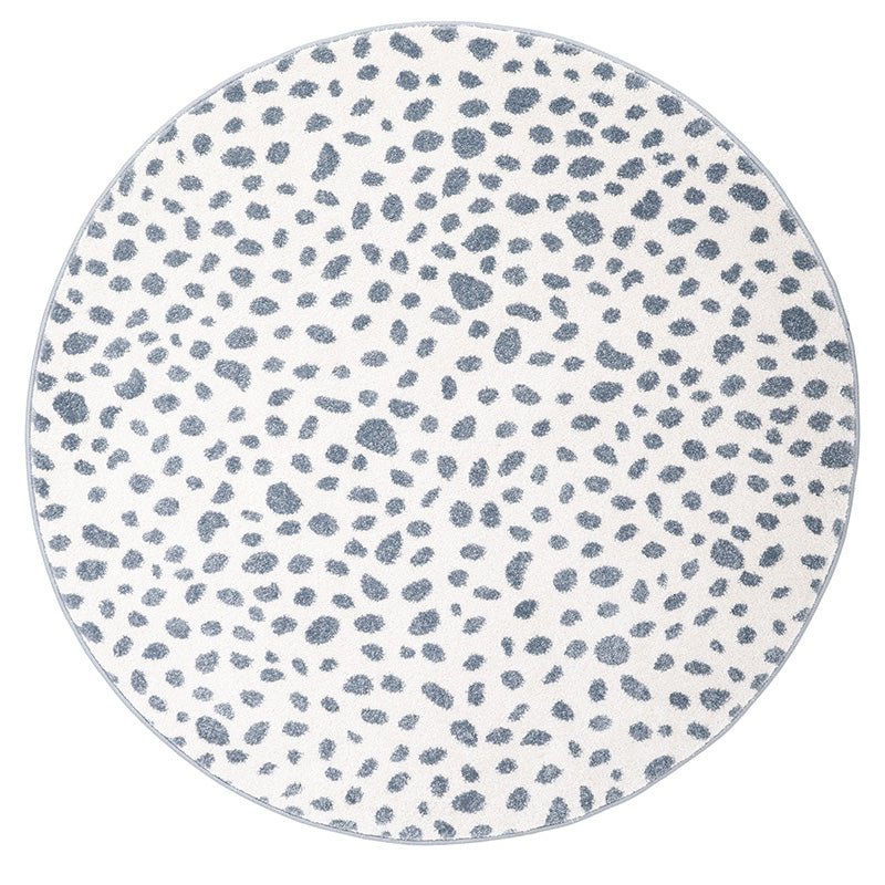 Kindertapijt rond 120 cm dalmatiërpatroon