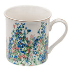 Mok 330 ml keramiek blauw bloemenprint