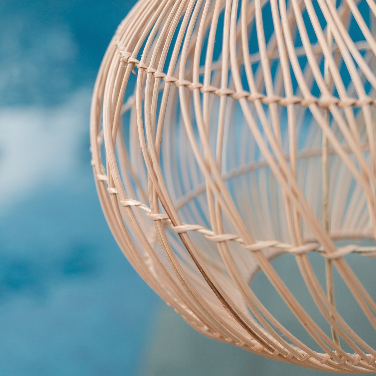 Rotanlamp Kenari Boho Hanglamp Met Warme Patronen Licht