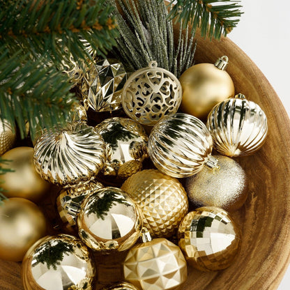 Christmas bauble set Champagne