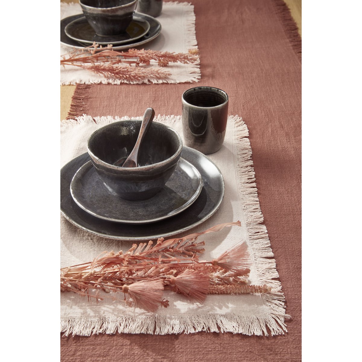 Dinerbord 26,5 cm keramiek zwart