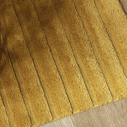 Badmat 60x60 cm katoen oker