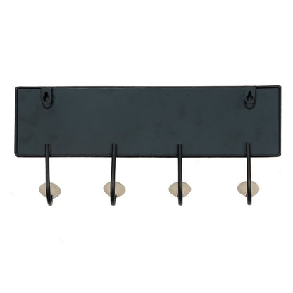 Wandkapstok 40x5x17 cm ijzer zwart rood