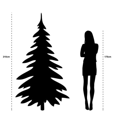 Kunstkerstboom Vancouver 215 cm Ø145 cm groen