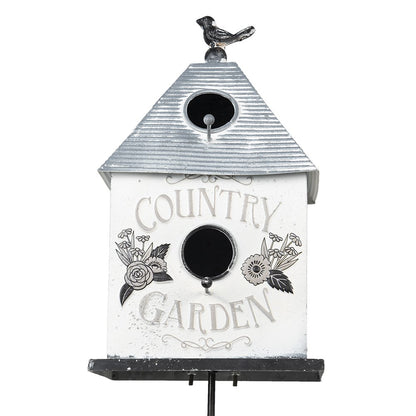 Tuinprikker vogelhuis 18x13x109 cm