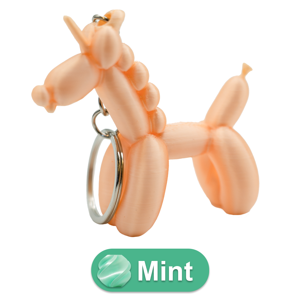Unicorn Balloon Dog Keychain