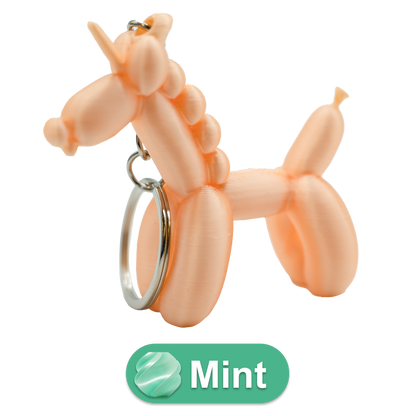 Unicorn Balloon Dog Keychain