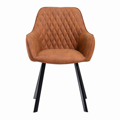 Fauteuilset 2 stuks bruin microvezel