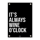 Tuinposter wine o'clock A1 59 x 84 cm