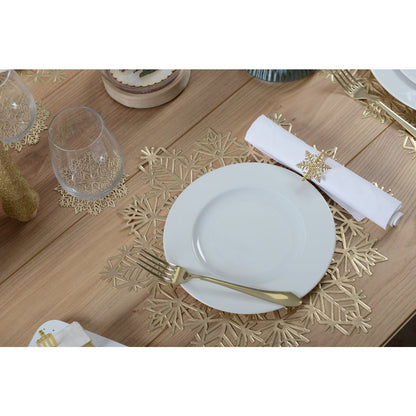 Placemat 38x38 cm goud kunststof
